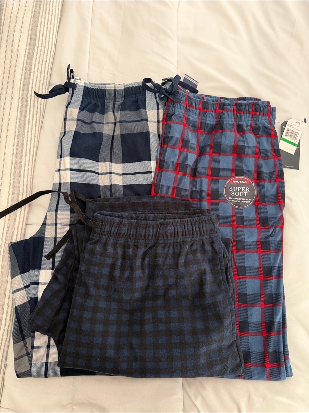 Nautica Plaid Pajama Pants-3 piece set